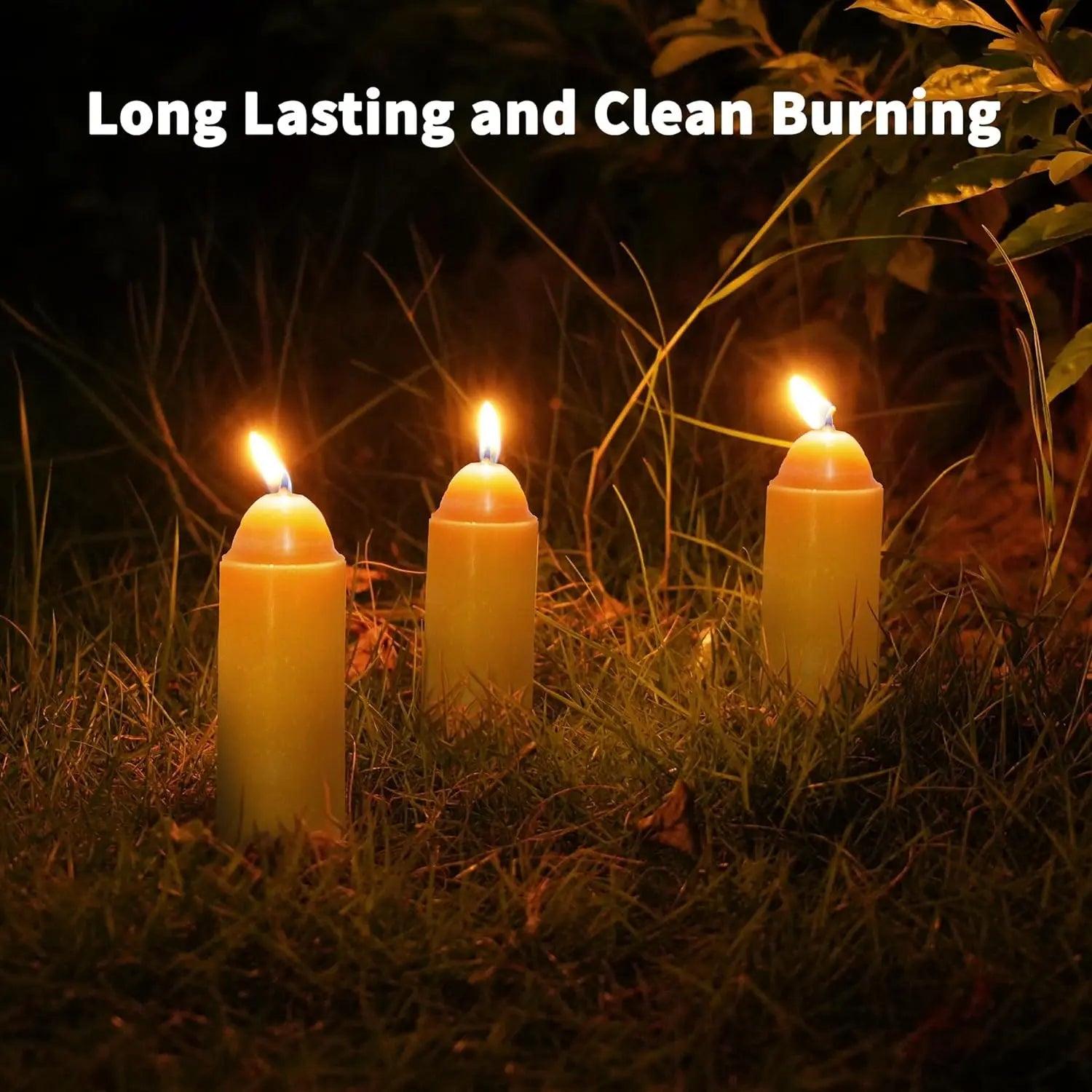 6-20PCS Handmade Beeswax Pillar Candles – Smokeless Emergency & Outdoor Camping Candle Set for UCO Lanterns