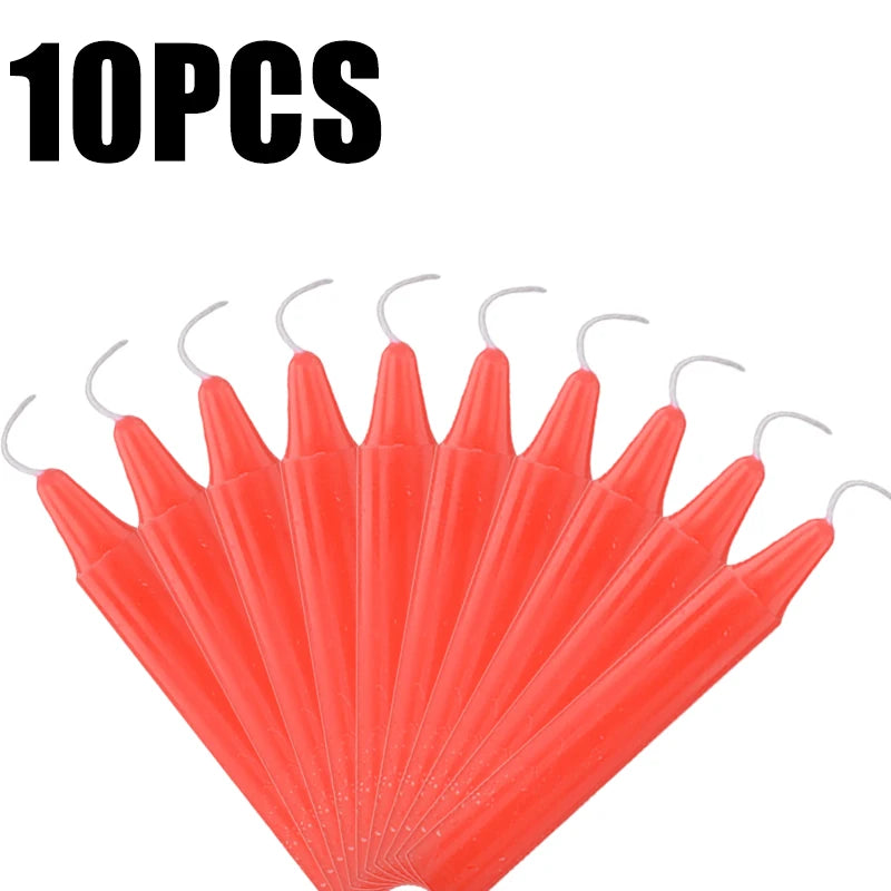 10PCS Exquisite Mini Taper Halloween Candle Mixed Colored Long Rod Christmas Candles Birthday Wedding Decorations Handmade Wax