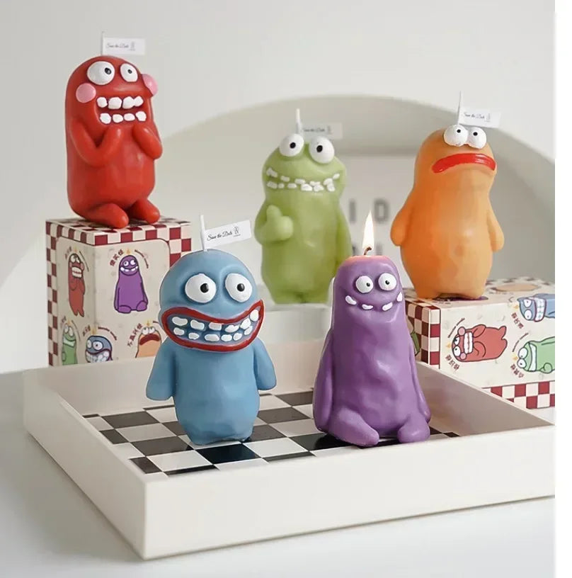 Earthlings Monster Candles Fun Creative Birthday Gifts Handmade Aromatherapy Candles