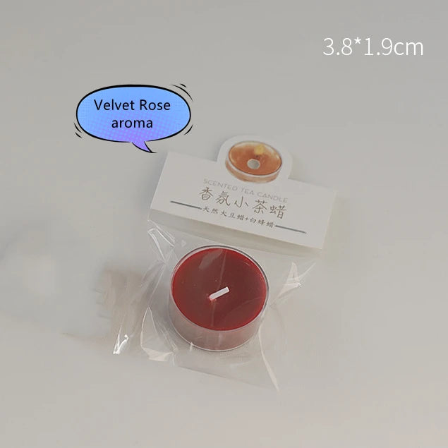 Handmade Tea Wax, Fig Rose White Peach Oolong Scented Candle, Natural Plants Essence Aromatic Sleep Aid Glass Bottle Candle 1Pcs