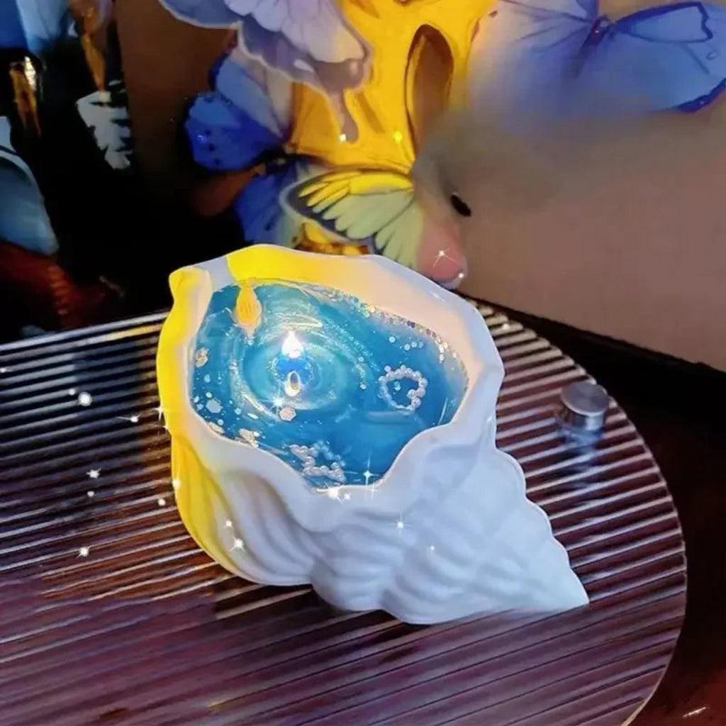 Handmade Sea Shell Aromatherapy Candle – Creative Starfish & Scented Whirlpool Candle for Home Decor