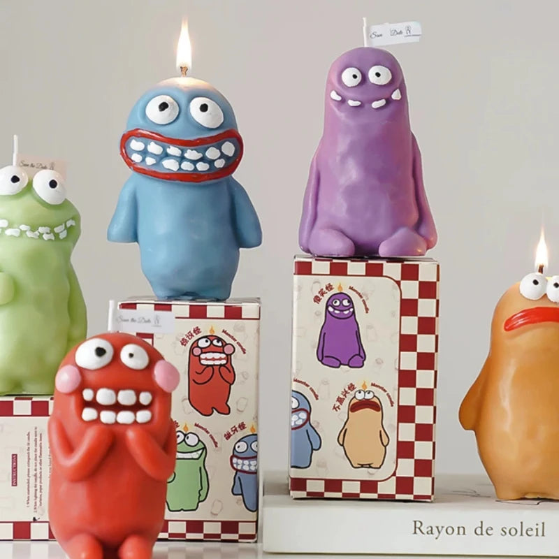 Earthlings Monster Candles Fun Creative Birthday Gifts Handmade Aromatherapy Candles