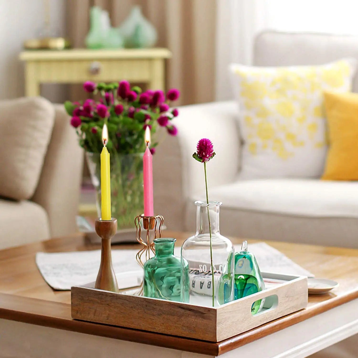 10PCS Exquisite Mini Taper Halloween Candle Mixed Colored Long Rod Christmas Candles Birthday Wedding Decorations Handmade Wax