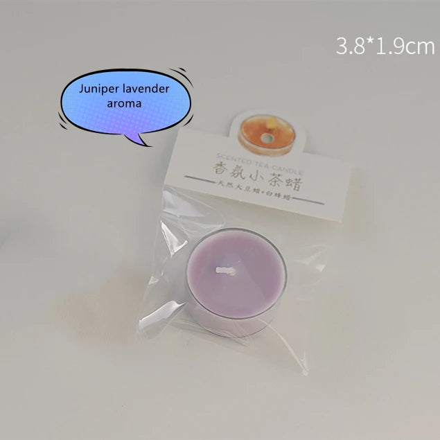 Handmade Tea Wax, Fig Rose White Peach Oolong Scented Candle, Natural Plants Essence Aromatic Sleep Aid Glass Bottle Candle 1Pcs