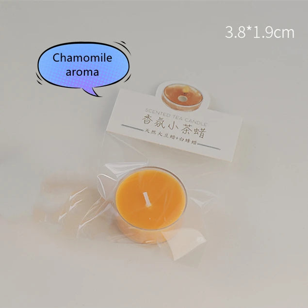 Handmade Tea Wax, Fig Rose White Peach Oolong Scented Candle, Natural Plants Essence Aromatic Sleep Aid Glass Bottle Candle 1Pcs