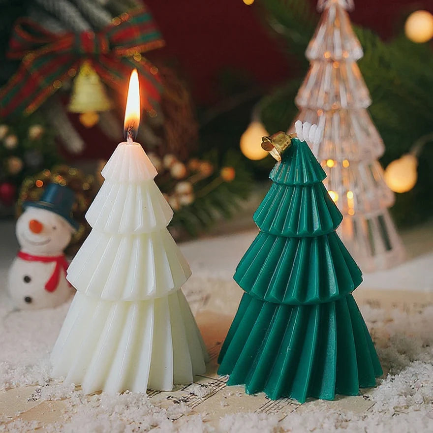 Handcrafted Christmas Tree Scented Candle – Creative Festive Ornament & Holiday Gift