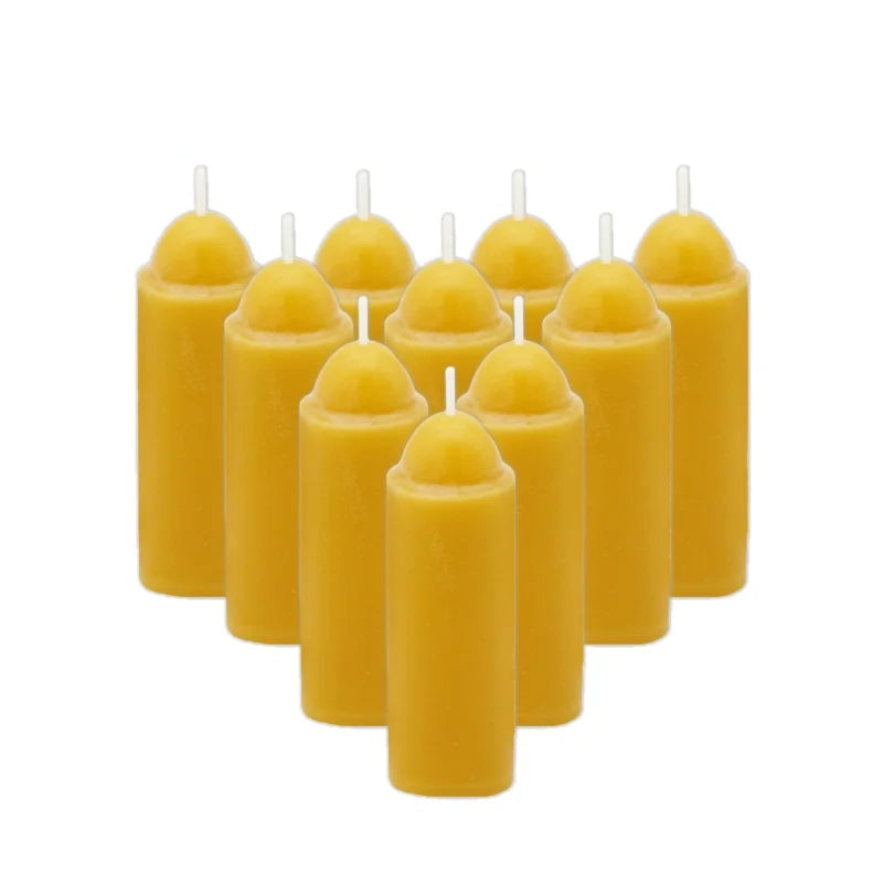 6-20PCS Handmade Beeswax Pillar Candles – Smokeless Emergency & Outdoor Camping Candle Set for UCO Lanterns