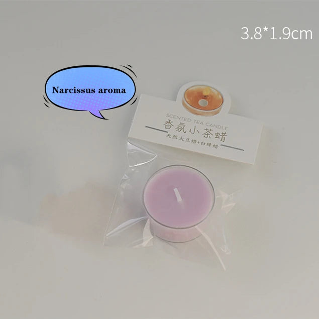 Handmade Tea Wax, Fig Rose White Peach Oolong Scented Candle, Natural Plants Essence Aromatic Sleep Aid Glass Bottle Candle 1Pcs