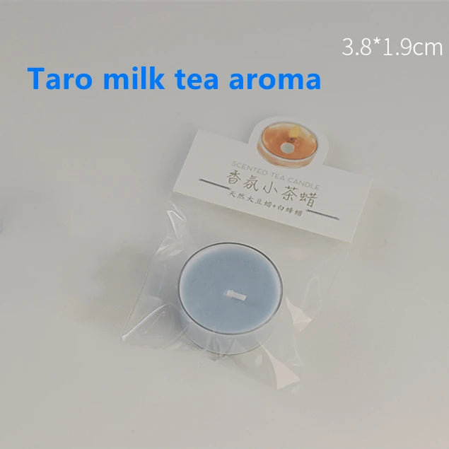 Handmade Tea Wax, Fig Rose White Peach Oolong Scented Candle, Natural Plants Essence Aromatic Sleep Aid Glass Bottle Candle 1Pcs