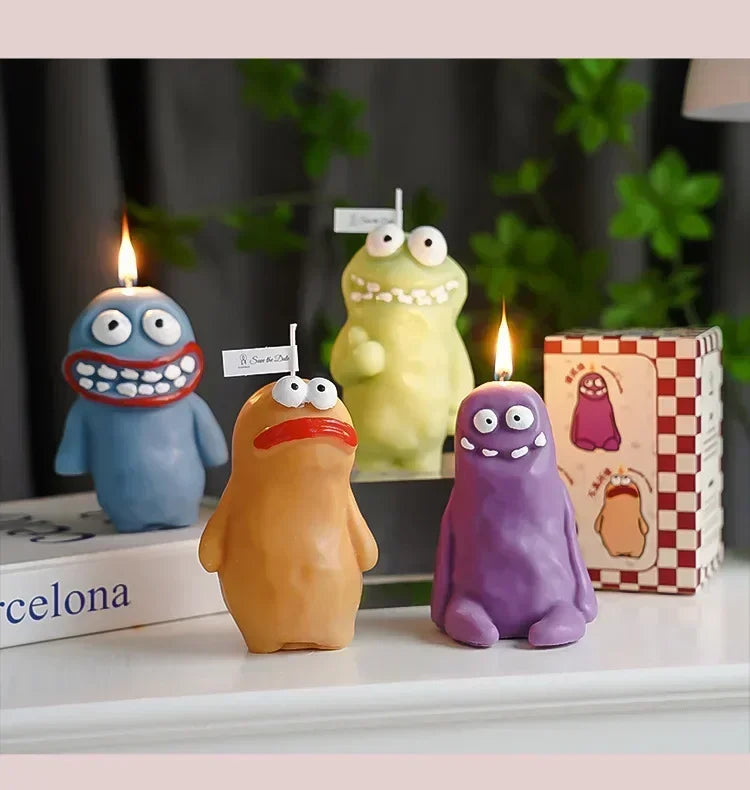 Earthlings Monster Candles Fun Creative Birthday Gifts Handmade Aromatherapy Candles