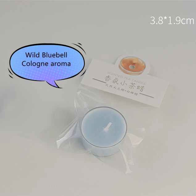 Handmade Tea Wax, Fig Rose White Peach Oolong Scented Candle, Natural Plants Essence Aromatic Sleep Aid Glass Bottle Candle 1Pcs