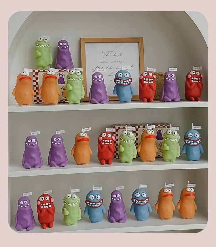 Earthlings Monster Candles Fun Creative Birthday Gifts Handmade Aromatherapy Candles