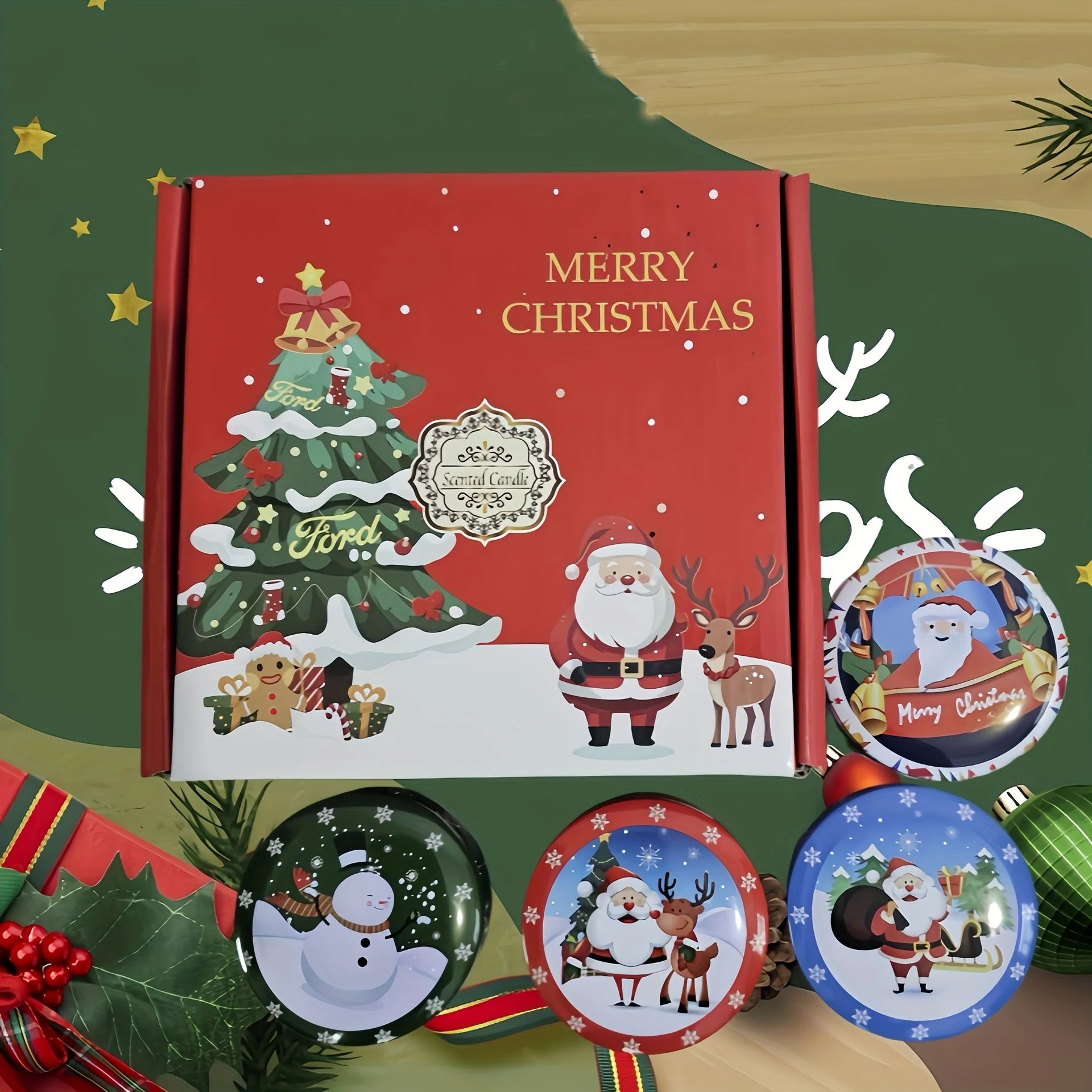 4-Pack Handmade Soy Wax Decorative Candles – Single Wick Metal Container for Home, Bedroom, Wedding & Birthday