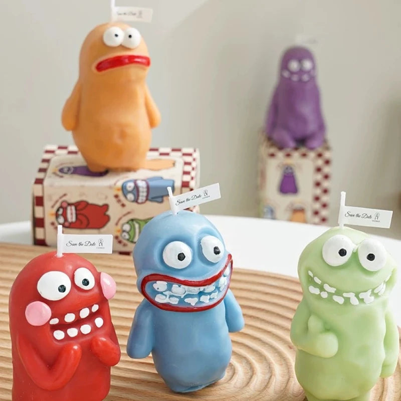 Earthlings Monster Candles Fun Creative Birthday Gifts Handmade Aromatherapy Candles