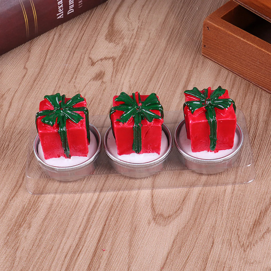 Handmade Christmas Tree Scented Candle – Santa Claus & Snowman Soy Wax Candle for Holiday Home Décor and Gifts