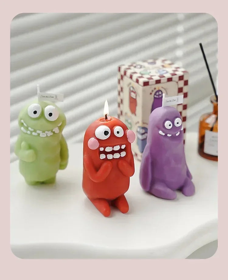 Earthlings Monster Candles Fun Creative Birthday Gifts Handmade Aromatherapy Candles