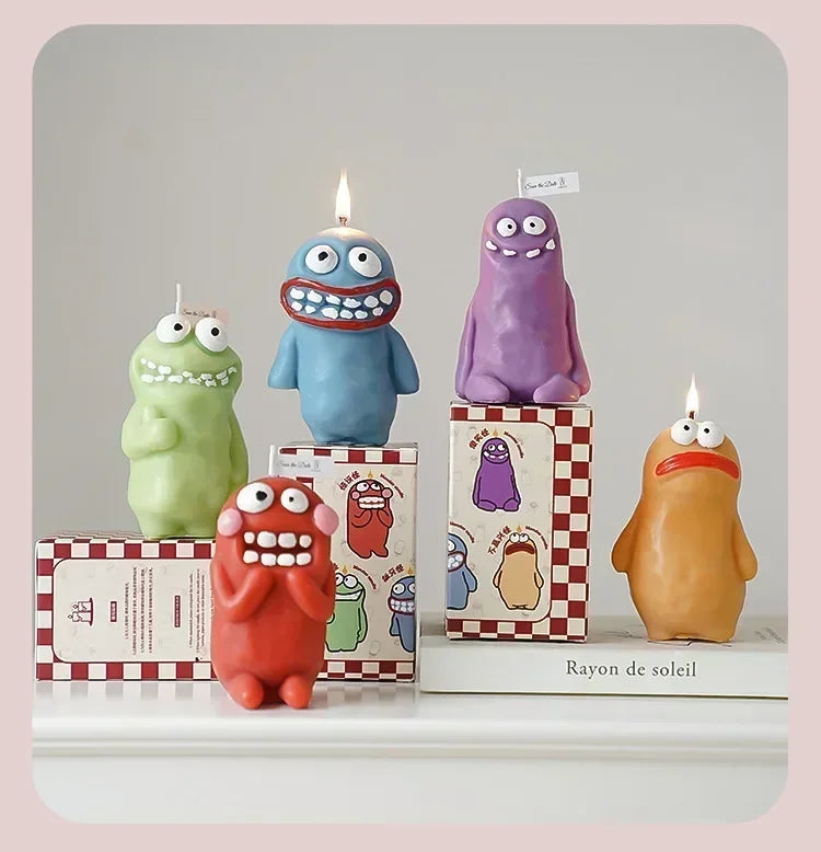 Earthlings Monster Candles Fun Creative Birthday Gifts Handmade Aromatherapy Candles