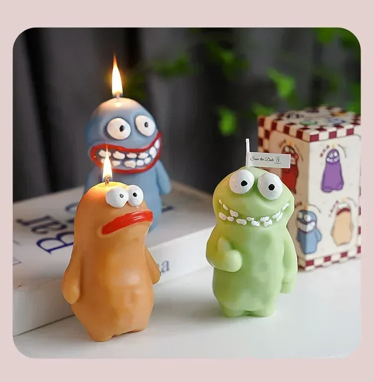 Earthlings Monster Candles Fun Creative Birthday Gifts Handmade Aromatherapy Candles