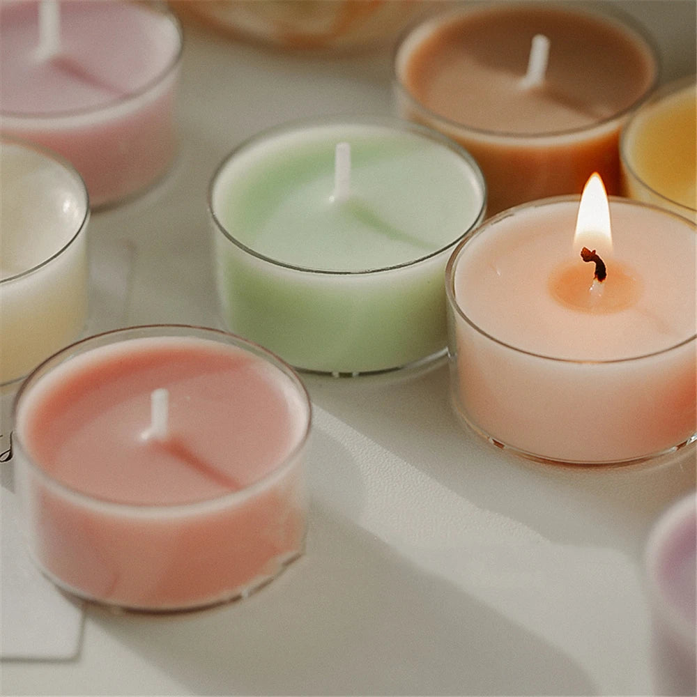 Handmade Tea Wax, Fig Rose White Peach Oolong Scented Candle, Natural Plants Essence Aromatic Sleep Aid Glass Bottle Candle 1Pcs