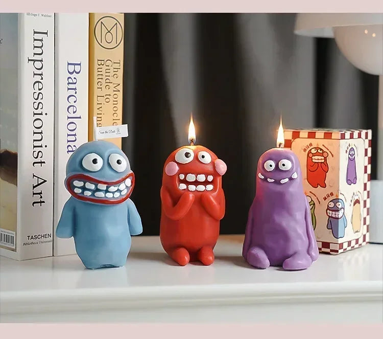 Earthlings Monster Candles Fun Creative Birthday Gifts Handmade Aromatherapy Candles