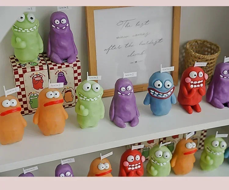 Earthlings Monster Candles Fun Creative Birthday Gifts Handmade Aromatherapy Candles